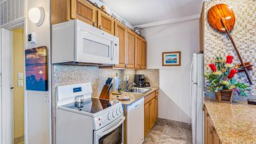 Stove, dishwasher, sind and microwave